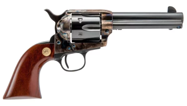 Cimarron MP410 Model P  45 Colt (LC) 6 Shot, 4.75" Blued Steel Barrel & Cylinder, Color Case Hardened Steel Frame, Walnut Grip, Exposed Hammer