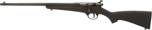 Savage Arms 13843 Rascal  Youth 22 LR 1rd 16.12" Matte Blued  Carbon Steel Barrel/Receiver, Matte Black Synthetic Stock Left Hand