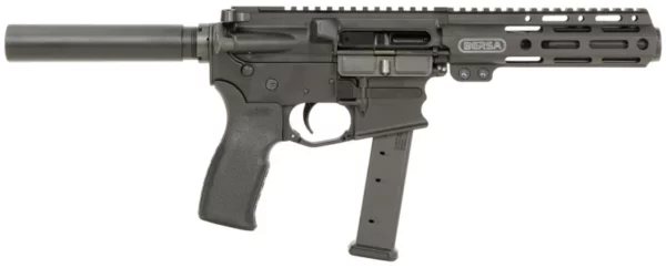 Bersa BAR9GL4BSC AR9  9mm Luger 33+1 4" Barrel, KAW Valley XL Compensator, Hard Coat Anodized Metal Finish, Magpul MOE+ Grip, Manual Safety