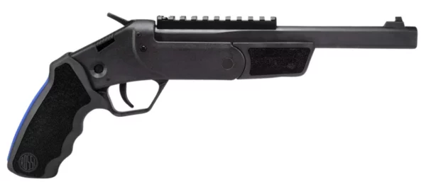 Rossi SSPB9BKKIT Brawler  45 Colt (LC)/410 Gauge 1rd 9", Black, Textured Rubber Grips,  Optics Mount, Include Holster