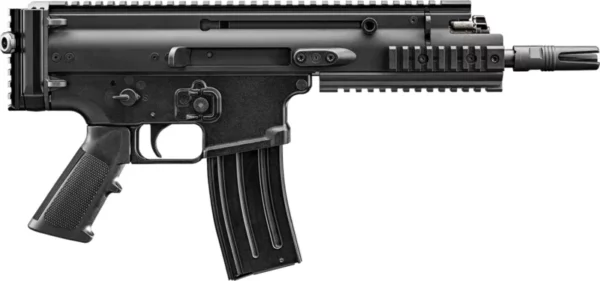 FN 38101244 SCAR 15P 5.56x45mm 10+1 7.50" Black Anodized Chrome Lined Steel Barrel, Black Anodized Aluminum Picatinny Rail Receiver, Black Polymer Grip, Ambidextrous