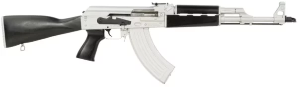 Zastava Arms Usa ZR7762CSB ZPAPM70  7.62x39mm 30+1 16.30" Black Chrome Lined Steel Barrel, Silver Receiver, Black Polymer Handguard, Fixed Dark Walnut Synthetic Stock