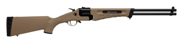 Savage Arms 23003 42 Takedown 22 WMR/410 Gauge 1+1 20" Matte Black Single Shot Barrel, Flat Dark Earth Drilled & Tapped Carbon Steel Receiver, Fixed Flat Dark Earth Synthetic Stock