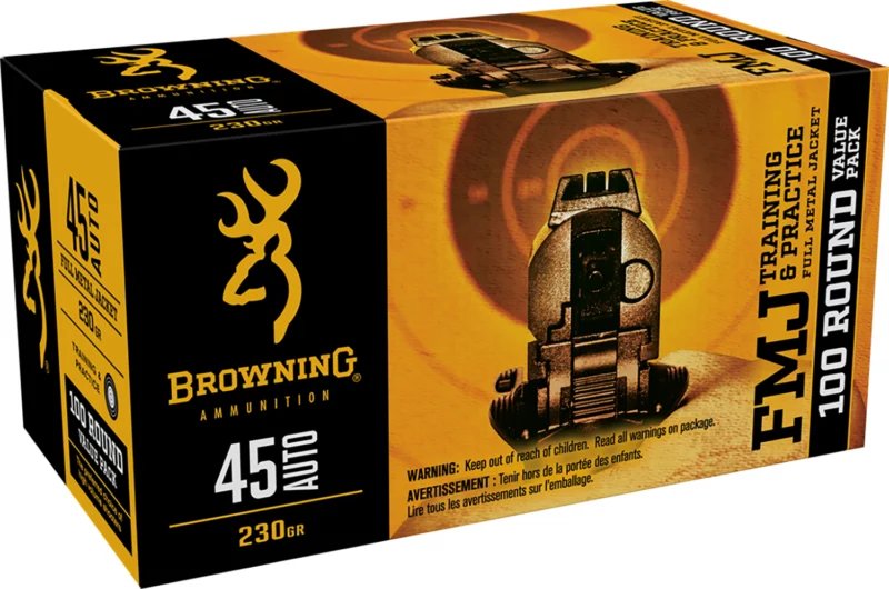 browning .45 ACP 230gr FMJ – 100rd