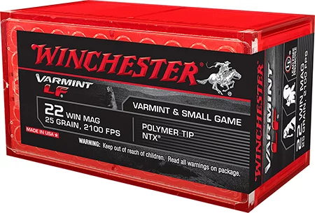 Winchester .22 WMR 25gr POLYMER TIP Brass – 50rd