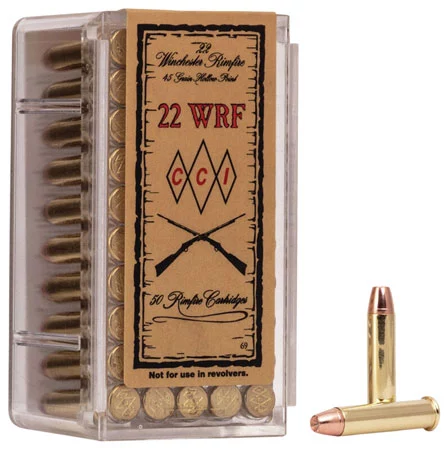 CCI Ammunition .22 WRF 45gr JHP Brass – 50rd