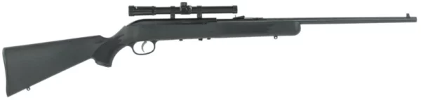 Savage Arms 40061 64 FLXP 22 LR Caliber with 10+1 Capacity, 21" Barrel, Matte Blued Metal Finish & Matte Black Synthetic Stock Left Hand (Full Size) Includes 4x15mm Scope