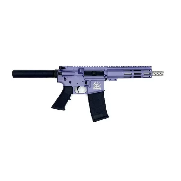 Great Lakes AR-15 Pistol .223 Wylde 30rd Magazine 7.5" Stainless Barrel Wild Orchid Finish